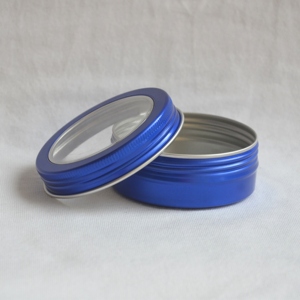 Bạc Đen Hồng Vàng Trà <span class=keywords><strong>Container</strong></span> 30G 60G 100 5Oz Nhôm Cửa Sổ Jar Nhôm Nến <span class=keywords><strong>Container</strong></span> Tin Có Thể Với <span class=keywords><strong>PVC</strong></span> Cửa Sổ Nắp - Product Image 3
