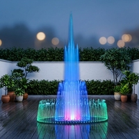 Fuente Musical Personalizada para Piscinas Exteriores con Luces LED RGB, Equipo Programable para Espectáculos Acuáticos en Parques, Lagos y Piscinas