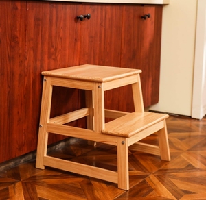 Adjustable Solid Wood Montessori Learning Tower Helper Kids <strong>Kitchen</strong> <strong>Step</strong> <strong>Stool</strong> with Safety Rail for Toddlers Other Children - Product Image 5