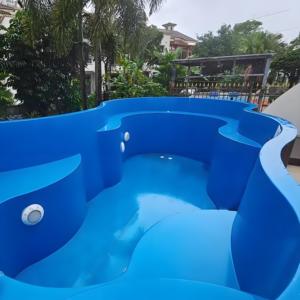 OEM enterrada pequeña piscina de fibra de vidrio al aire libre