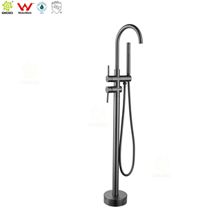 Marca de agua 304ss Gun metal Grifo de bañera de pie inox <span class=keywords><strong>Ducha</strong></span> de mano - Product Image 1