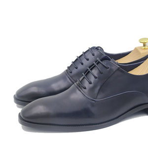 Lace-up degli uomini <span class=keywords><strong>blu</strong></span> royal <span class=keywords><strong>scarpe</strong></span> oxford con brogue dettagli in brunito finitura in <span class=keywords><strong>pelle</strong></span> in singapore - Product Image 5