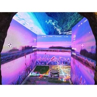 Pantalla LED 3D de Pared con Efecto Cascada, Tecnología Nueva, Pantalla Fija para Interiores, Paso de Píxeles P2.6