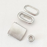 Accessoires pour casquettes de sport en métal, boucle ovale ronde personnalisée en métal pour casquette