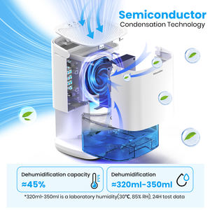 Mini <span class=keywords><strong>deshumidificador</strong></span> ayuda con el secado de <span class=keywords><strong>ropa</strong></span> eliminación rápida <span class=keywords><strong>deshumidificador</strong></span> de humedad Oficina interior con práctico fácil de llevar 350ML/D - Product Image 6
