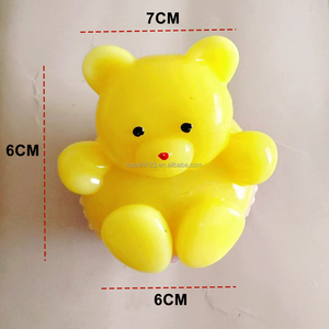 <b>Cute</b> Cup <b>Bear</b> TPR Squishy Toy Slow Rebound Stress Relief Toy Water Mud Texture Squeeze Toy for Kids Adults - Product Image 4
