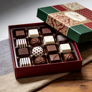 Boîte cadeau de Noël pour desserts au chocolat fabriquée en Chine - Product Image 3