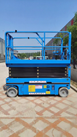 Elevador de tijera móvil eléctrico de 6-18 m móvil aéreo de empuje manual de carga grande de 300-500 kg a la venta