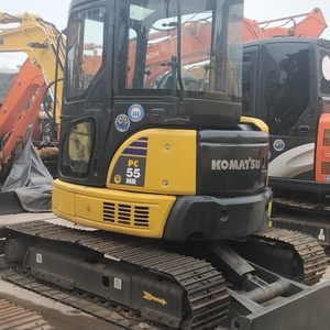 พร้อมจัดส่ง รถขุดขนาดเล็กมือสองจากญี่ปุ่น KOMATSU PC55MR ติดตั้งเครื่องยนต์ประหยัดน้ำมัน เหมาะสำหรับงานปรับปรุงสวน - Product Image 3