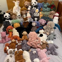 Jellycatt Fun Series Pluche Speelgoed Barcelona Beer & Hemel Draak Pop Fleece Materiaal PP Katoen Vulling 14 jaar en ouder