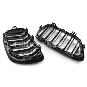 Rejilla BMW F22 Negra Brillante de Doble Línea, Reemplazo de Parachoques con Entrada de Aire, Plástico ABS - Product Image 2
