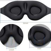 Masque de sommeil 3D anti-lumière pour femme, cadeau promotionnel, voyage en extérieur, polyester respirant, avec logo personnalisé
