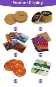 Personalised <b>Table</b> Custom Printing Logo Coffee Tea Beer Mug Cup Sublimation Cork Coaster <b>Car</b> MDF Wooden Coasters for Drinks - Product Image 6