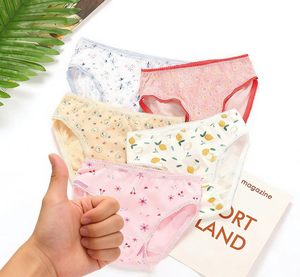 Culottes pour petites filles, douces, écologiques, antistatiques, en coton respirant, culottes triangulaires, imprimé de dessins animés mignons, vente en gros en vrac - Product Image 3