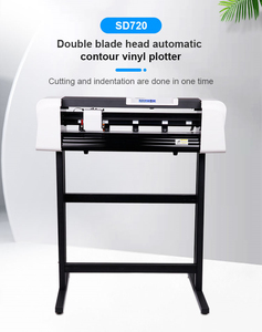 Purcell otomatik kontur CCD kamera tarama çift kafaları ısı Transfer malzemesi doğru kesme vinil kesme makinesi - Product Image 2