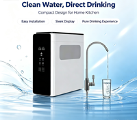 Penjernih Air RO Rumah Tangga Layar TDS Pintar Besar Pengingat Masa Pakai Filter Filter Air Reverse Osmosis untuk Minum Langsung