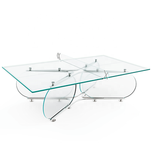 Mesa de <span class=keywords><strong>Ping</strong></span> Pong de Vidrio Templado Moderna para Exteriores, Precio al por Mayor, Mesa de Tenis de Mesa de Cristal de Alta Calidad para Uso Doméstico y Comercial - Product Image 4