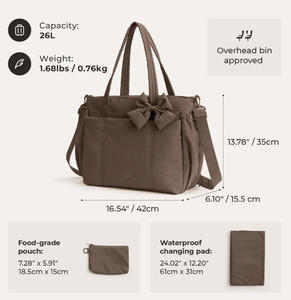 <span class=keywords><strong>Bolsa</strong></span> de Mano Ligera de Gran Capacidad para Mamá con Funda para Equipaje, para Viajes, <span class=keywords><strong>Hospital</strong></span>, Pañales de Bebé, <span class=keywords><strong>Bolsa</strong></span> de Hombro - Product Image 3