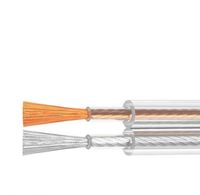 Fil de haut-parleur en cuivre toronné OFC transparent à 2 conducteurs 16 AWG 1,2 mm² de qualité audio