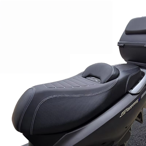 US <span class=keywords><strong>Suzuki</strong></span> UY125 UE125UU125, cojín de asiento de plástico de cuero transpirable mejorado, respaldo de cojín inferior para modificado - Product Image 6
