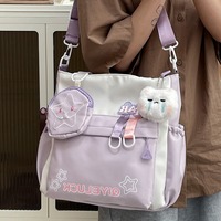 Sac fourre-tout pour mère et fille, sac à bandoulière en Nylon avec fermeture éclair, sac à main en Nylon durable de grande capacité pour l'école et l'université