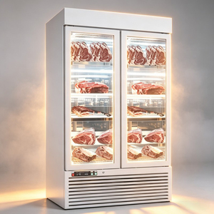 Vitrine Réfrigérée Commerciale pour Viande de Bœuf à Double Porte, Ventilée, à Refroidissement par Ventilation, pour la Conservation de la Fraîcheur - Product Image 1