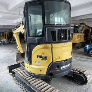 Miniexcavadora YANMAR ViO35-6B Usada de 3.5 Toneladas con Giro Cero y Sistema Hidráulico - Product Image 4