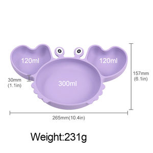 Platos <span class=keywords><strong>de</strong></span> dibujos animados <span class=keywords><strong>para</strong></span> niños, plato con ventosa <span class=keywords><strong>de</strong></span> silicona <span class=keywords><strong>para</strong></span> bebé, vajilla <span class=keywords><strong>para</strong></span> la cara, platos <span class=keywords><strong>de</strong></span> alimentación <span class=keywords><strong>para</strong></span> niños, <span class=keywords><strong>cubiertos</strong></span> <span class=keywords><strong>para</strong></span> bebé - Product Image 3