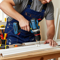 Vente directe d'usine, perceuse à percussion sans fil multifonction 21V sans balais |   1 batterie et 1 chargeur