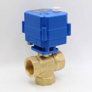 Mini-vanne à bille en laiton électrique DN20 5V 24V 220V à commande manuelle, vanne de vidange en cuivre à passage total pour le contrôle de l'eau - Product Image 2