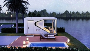 Maison préfabriquée extensible, capsule spatiale, lit, cabine, hôtel, conteneur, maison, cabine de couchage, petite maison mobile d'extérieur - Product Image 2