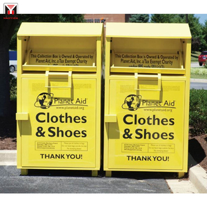 Vente en gros d'usine de bacs de collecte de vêtements et de chaussures en métal, bacs de recyclage de livres en acier pour la rue, <span class=keywords><strong>à</strong></span> <span class=keywords><strong>vendre</strong></span> - Product Image 3