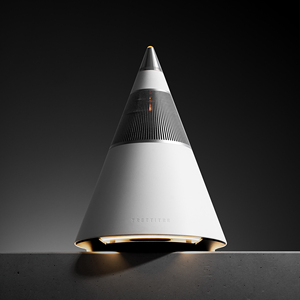 TRETTITRE Patented Cone Concrete Speaker, 3-Way 360. Surround Sound AC Version 3.5 APP TWS RGB <b>Light</b> for Luxury Home 3-Way - Product Image 3