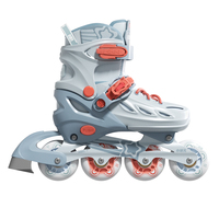 Patins à roulettes en ligne pour enfants débutants - Roues en PP et PU à coque rigide sans éclairage, utilisation en extérieur, roulements ABEC-7 pour adultes