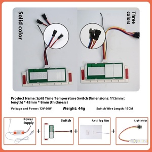 Nút kép hẹn giờ thông minh gương chống sương mù đồng lá dẫn điện dung nhiệt độ defogging Thiết bị chuyển mạch chia công nghệ cảm ứng - Product Image 2