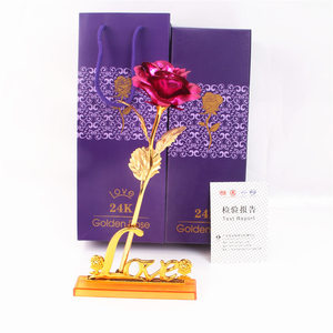 Vendita calda oro placcato 24k rosa prezzo ragionevole lamina d'oro di lusso rosa per il regalo <span class=keywords><strong>fidanzata</strong></span> - Product Image 4