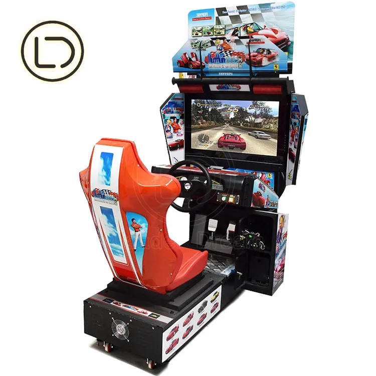 LeaderDream Selling Indoor Amusement Tour Video Coin Operated Crazy speed Simulator Hd Screen Car Racing Game Machine