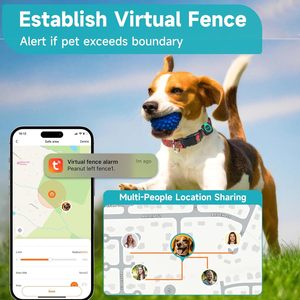 Traceur GPS pour animaux de compagnie Woyamay avec moniteur de santé pour chiens et chats, mini traceur étanche - Product Image 3