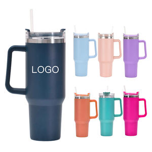 Tumbler isotherme en acier inoxydable de 40 oz, sans BPA, avec poignée flexible, expédié des États-Unis, pour le camping et les infirmières - Product Image 5