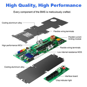 JiKong V19 PB1A16S15P 24v 48v 150A Energy Storage Inverter Bms for Growatt Deye <strong>Victron</strong> Connection Battery Smart Jk Lifepo4 Bms - Product Image 5