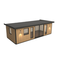 Cabane de jardin préfabriquée, bureau, abri, pod modulaire, kit plat facile à installer pour bureau à domicile, salle de sport, studio