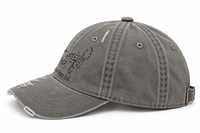 Casquette de baseball vintage en denim vieilli ornée de strass et de motifs léopard, 6 panneaux, respirante, pour un style streetwear unisexe