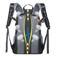 Sac à dos randonnée unisexe 35L, grande capacité nylon, trekking trail running extérieur, sac sport polyvalent, cadeau
