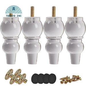 Pieds de meubles modernes nordiques de luxe en acrylique transparent pour lit, banc, console, armoire, canapé - Style nordique moderne - Product Image 5