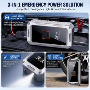 90W Cordless Tire Inflator Portable Electric Air <b>Pump</b> Rechargeable Car Air Compressor 19 Cylinder OEM ODM Supplier - Product Image 6