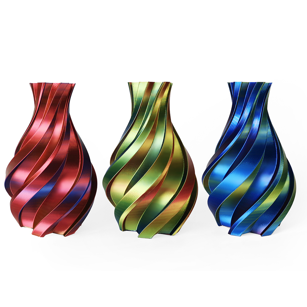 Tricolor Silk Gold+Blue+Red