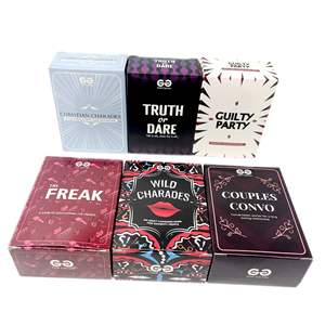 Vente en gros de jeux de cartes en papier pour adultes, 100 pièces, jeux de cartes de société, vérité ou conséquence, pour la famille, les amis, les couples, les soirées - Product Image 1