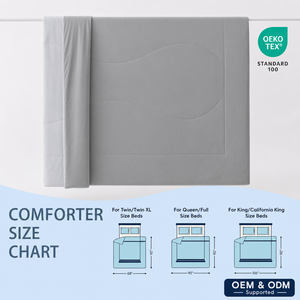 Couverture respirante et douce pour la peau toute saison OEKO-TEX STeP, confortable et légère, couette rafraîchissante pour l'été - Product Image 2