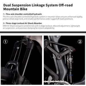 จักรยานเสือภูเขาคาร์บอนไฟเบอร์แบบมีหางนิ่มสำหรับทุกภูมิประเทศกันสะเทือนแบบ off-road <span class=keywords><strong>Fox</strong></span> front <span class=keywords><strong>Fork</strong></span> and Adult RACING - Product Image 4