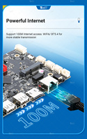 Carte mère industrielle embarquée Allwinner A133 Quad Core Android 10 Linux LVDS EDP MIPI WiFi BT pour IoT HMI
